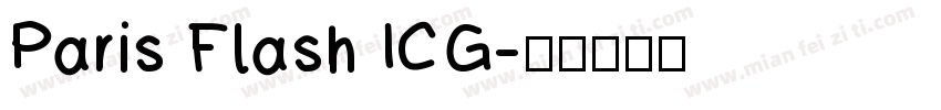 Paris Flash ICG字体转换